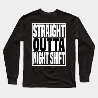 Carer Night Shift Carer For The Elderly Long Sleeve T-Shirt